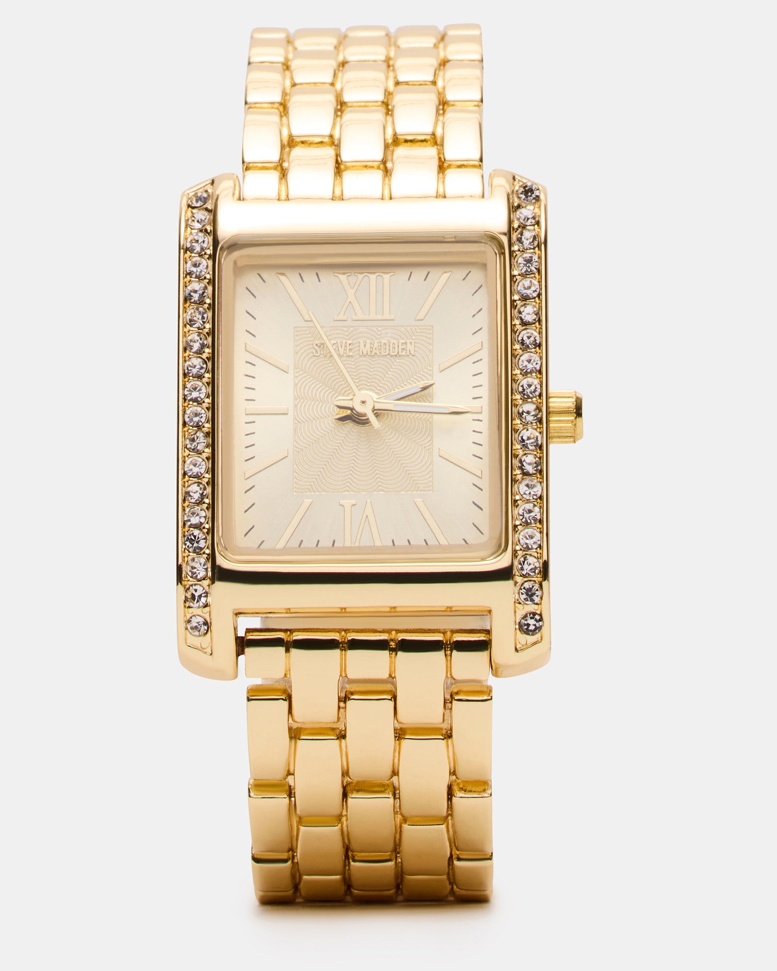 WOMEN'S SQUARE STAINLESS STEEL WATCH GOLD