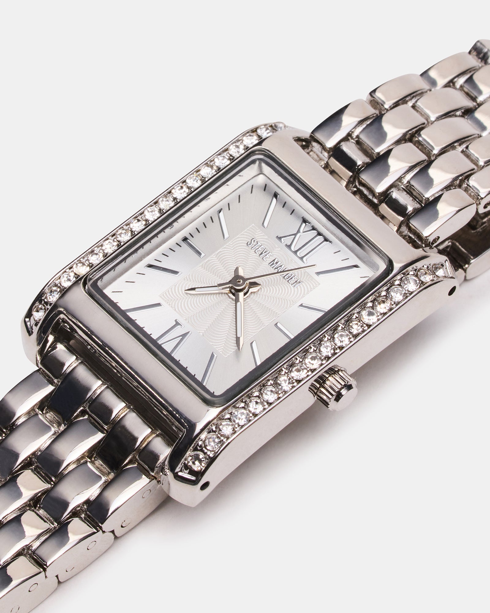 WOMEN'S SQUARE STAINLESS STEEL WATCH SILVER