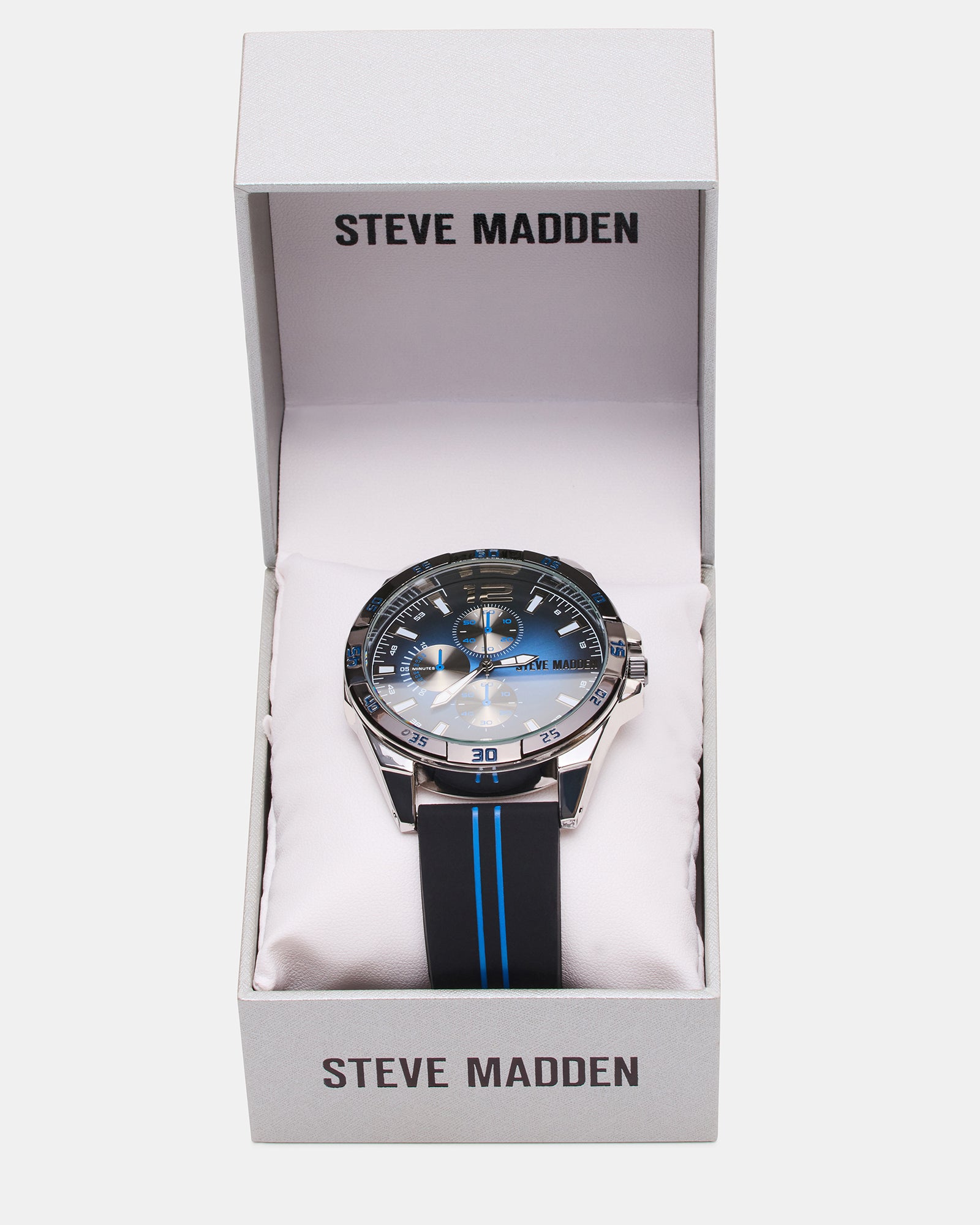 MEN'S ALLOY WATCH BLACK/BLUE