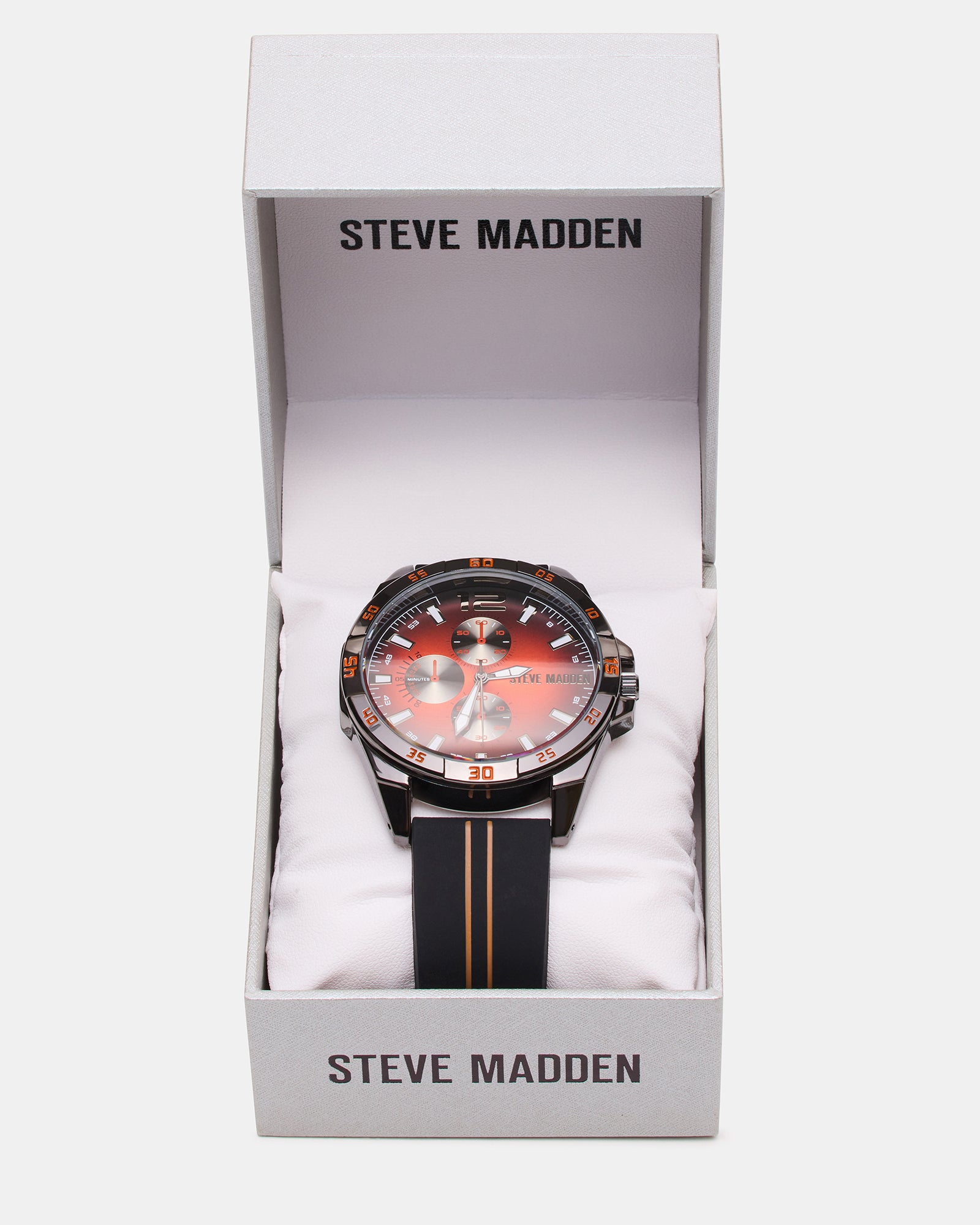 MEN'S ALLOY WATCH BLACK/RED