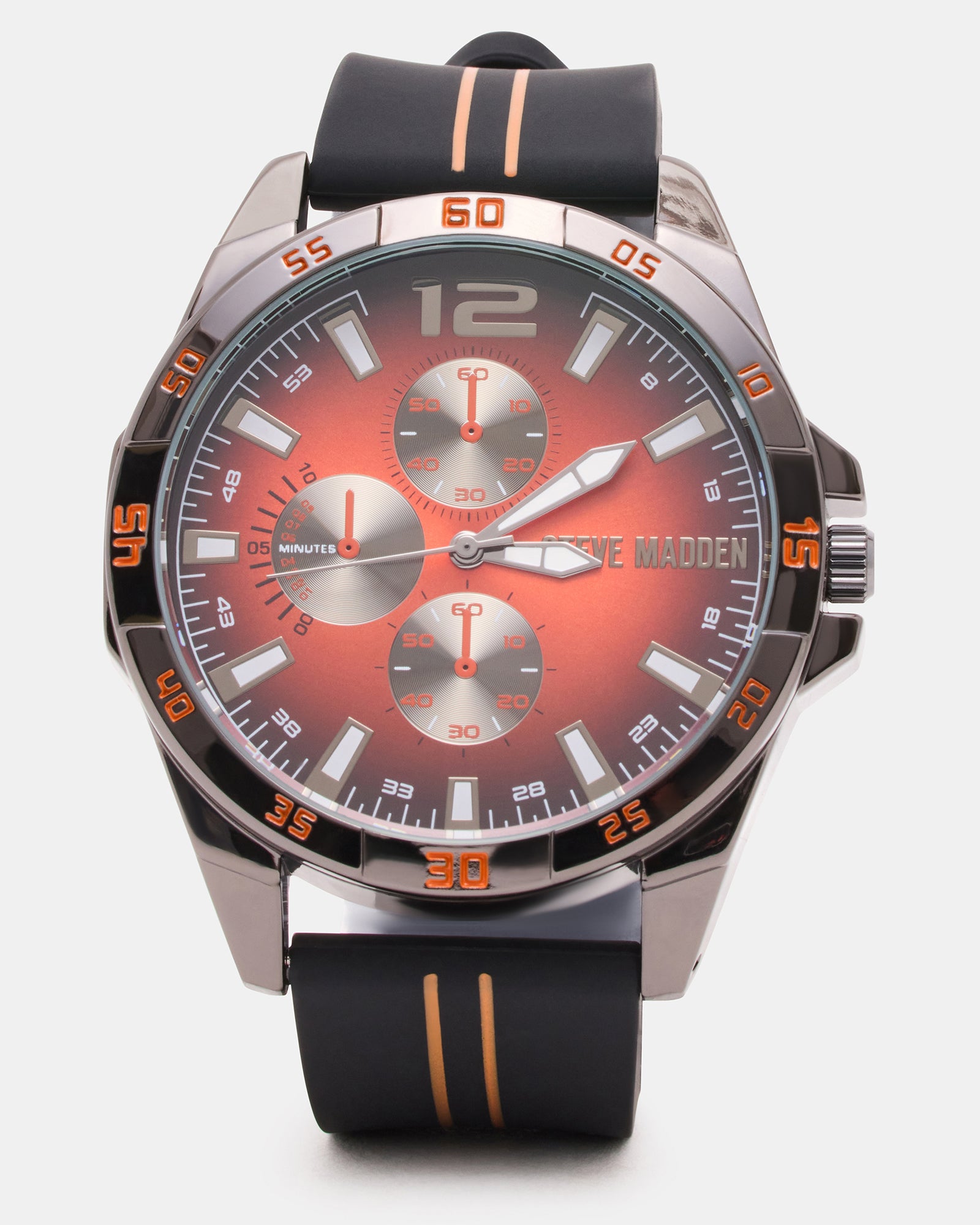 MEN'S ALLOY WATCH BLACK/RED