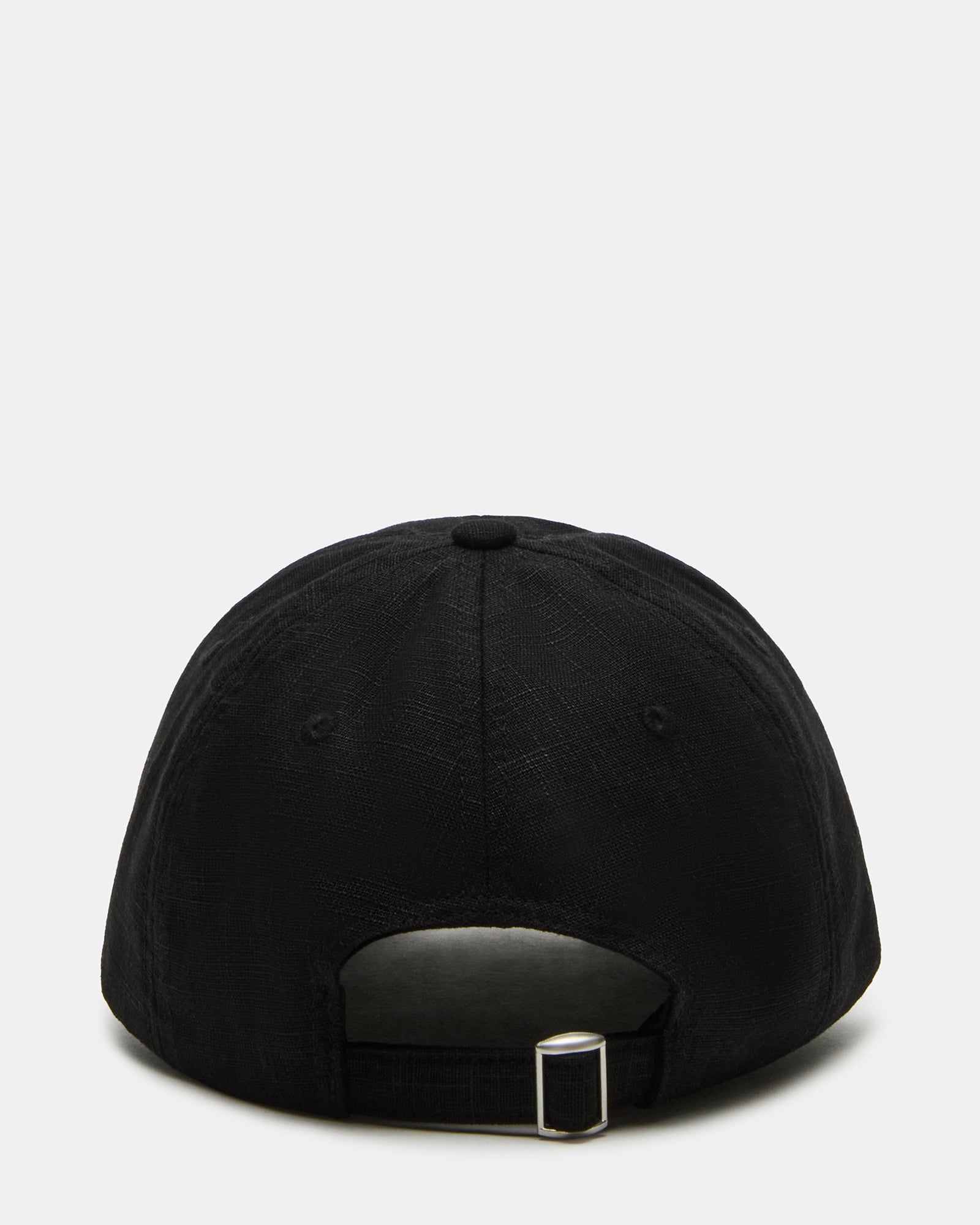 LINEN BASEBALL CAP BLACK