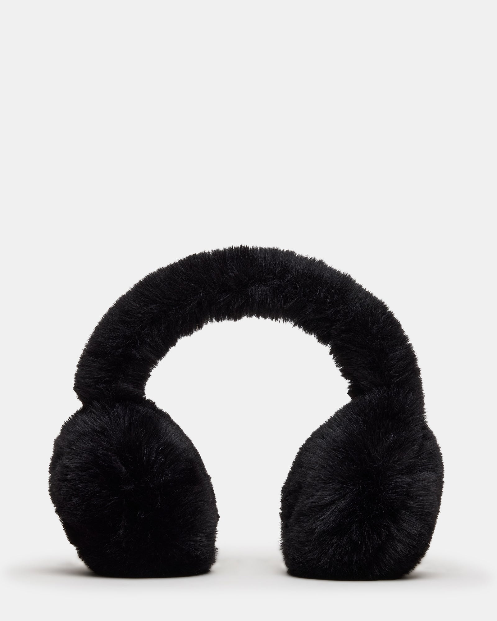 ALL OVER FAUX EARMUFFS BLACK