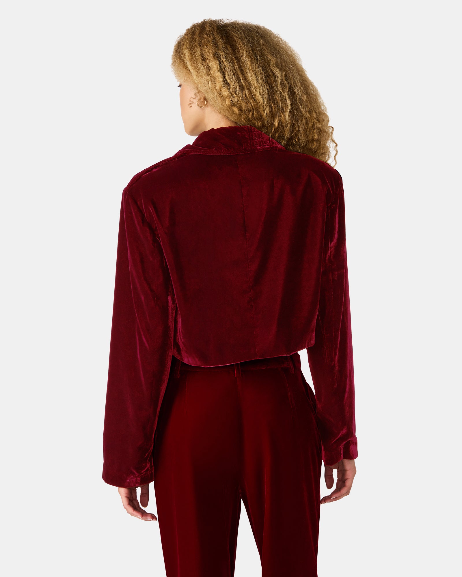 TONIA BLAZER RED VELVET