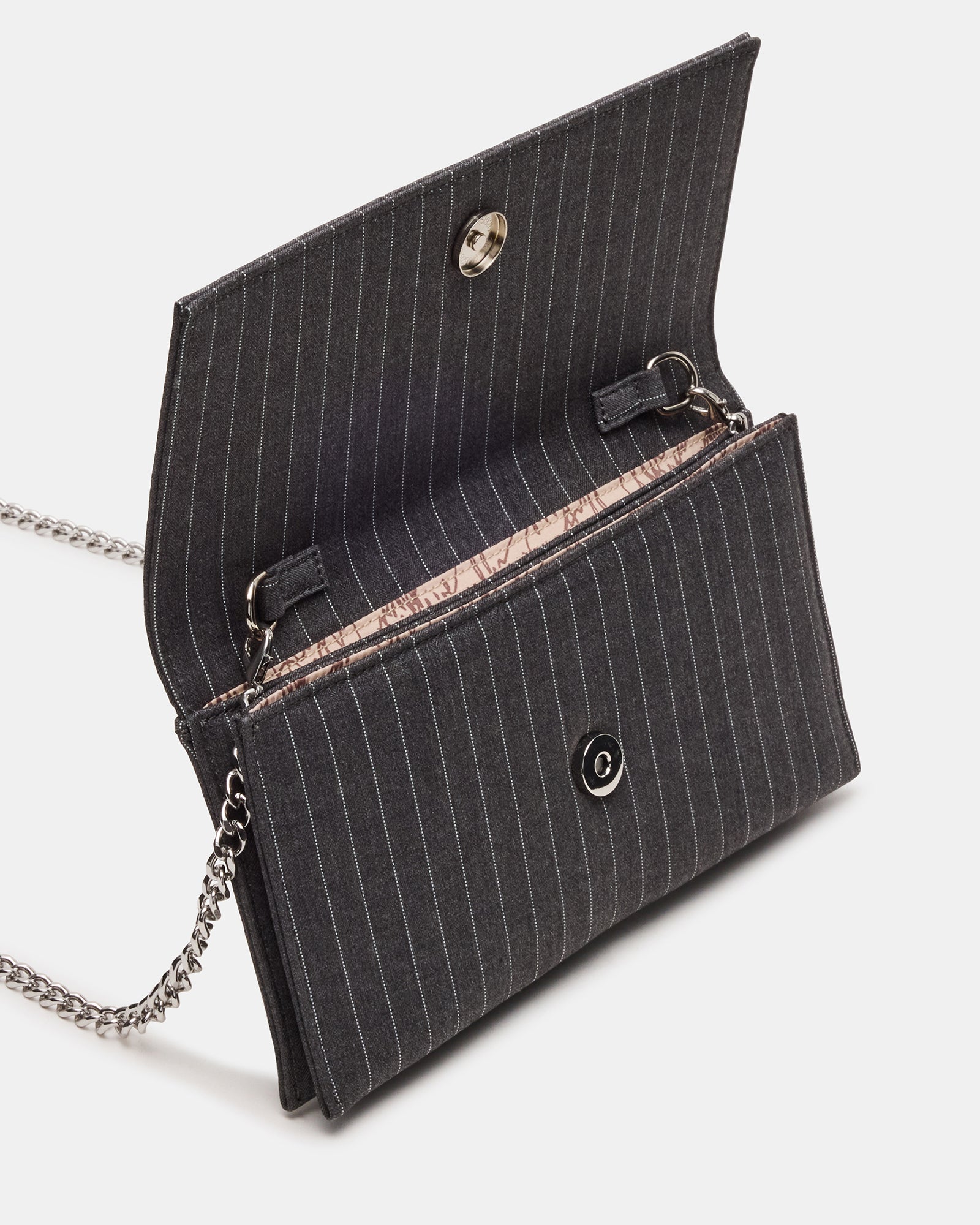 JULIANA BAG GRAY PINSTRIPE