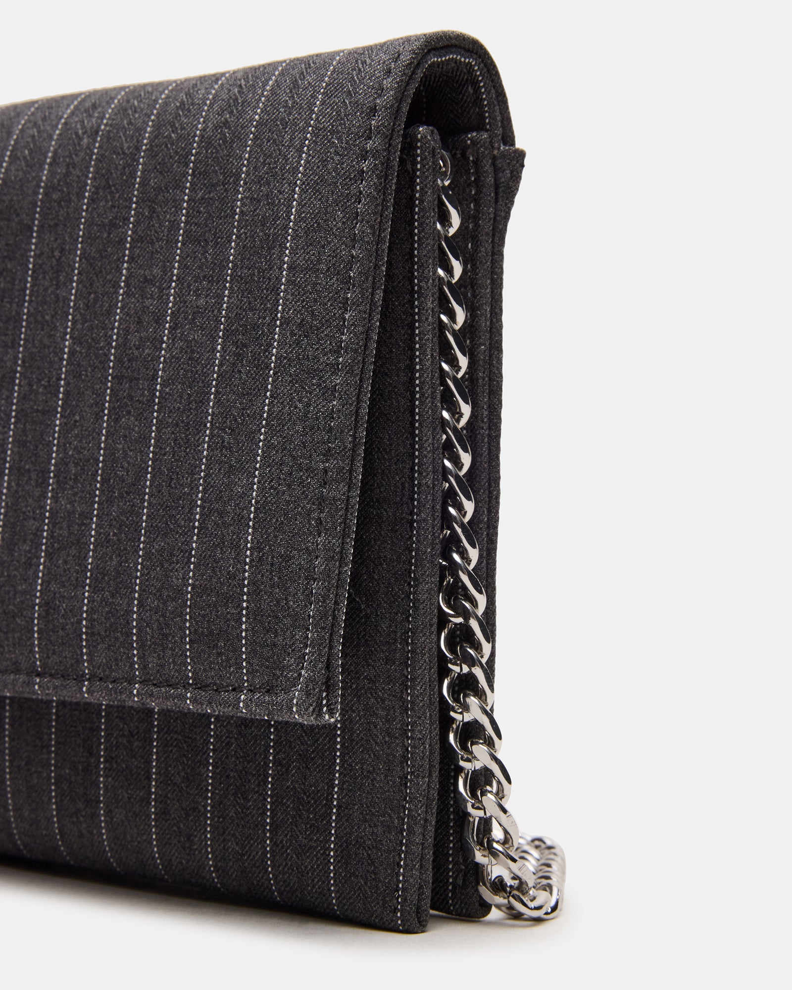 JULIANA BAG GRAY PINSTRIPE