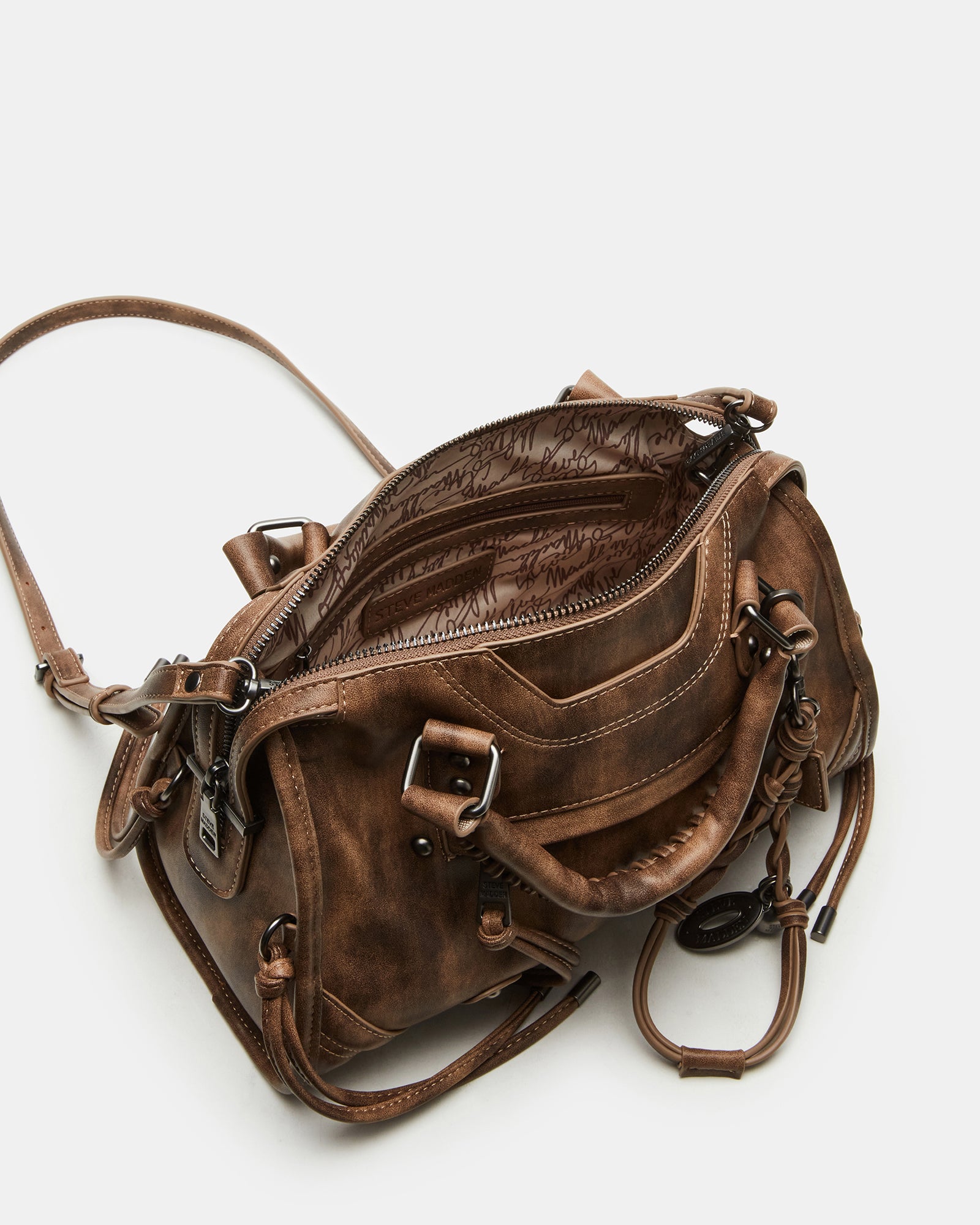 RIGGS BAG BROWN DISTRESSED