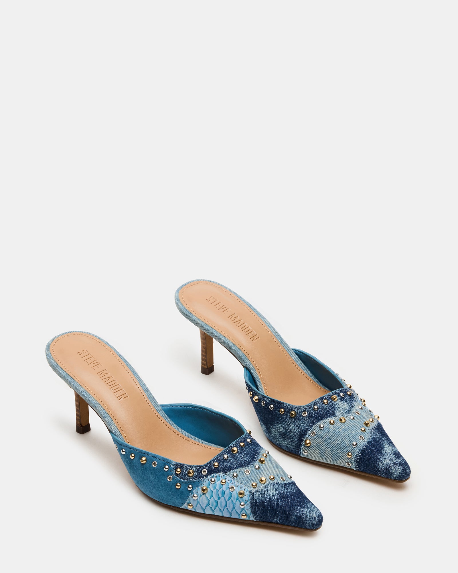 ALEXI DENIM MULTI STUDS