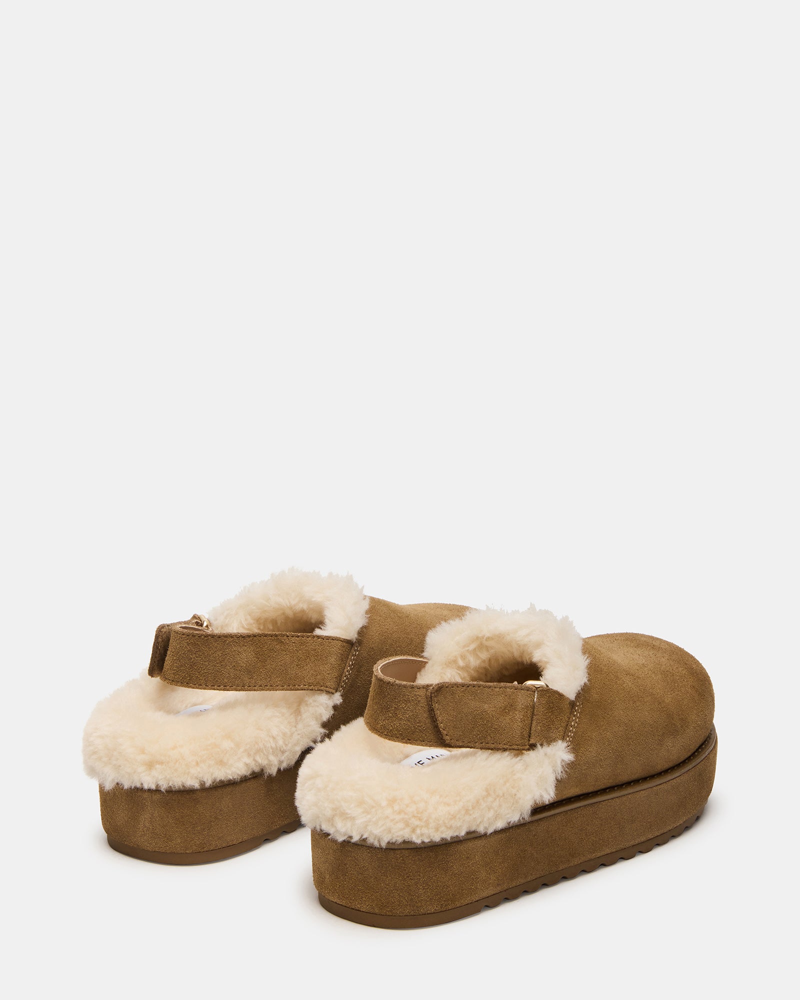MELLOW FAUX FUR COGNAC SUEDE