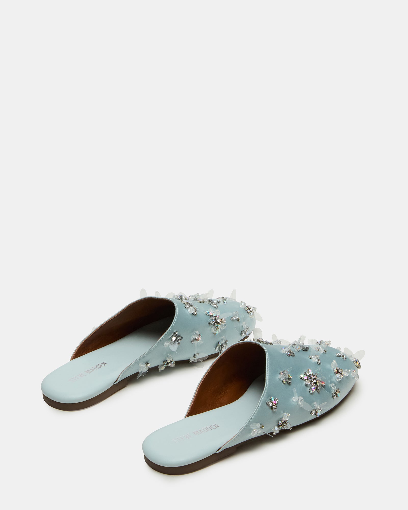 PEARSON BLUE SATIN RHINESTONES