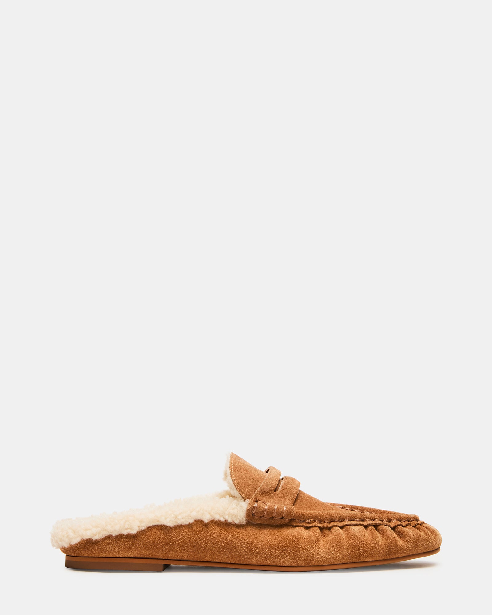RAFE FAUX FUR TAN SUEDE